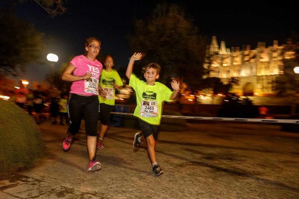 Carrera nocturna en el centro de Palma