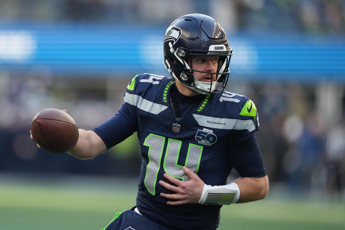 El quarterback de los Seattle Seahawks, Sam Darnold