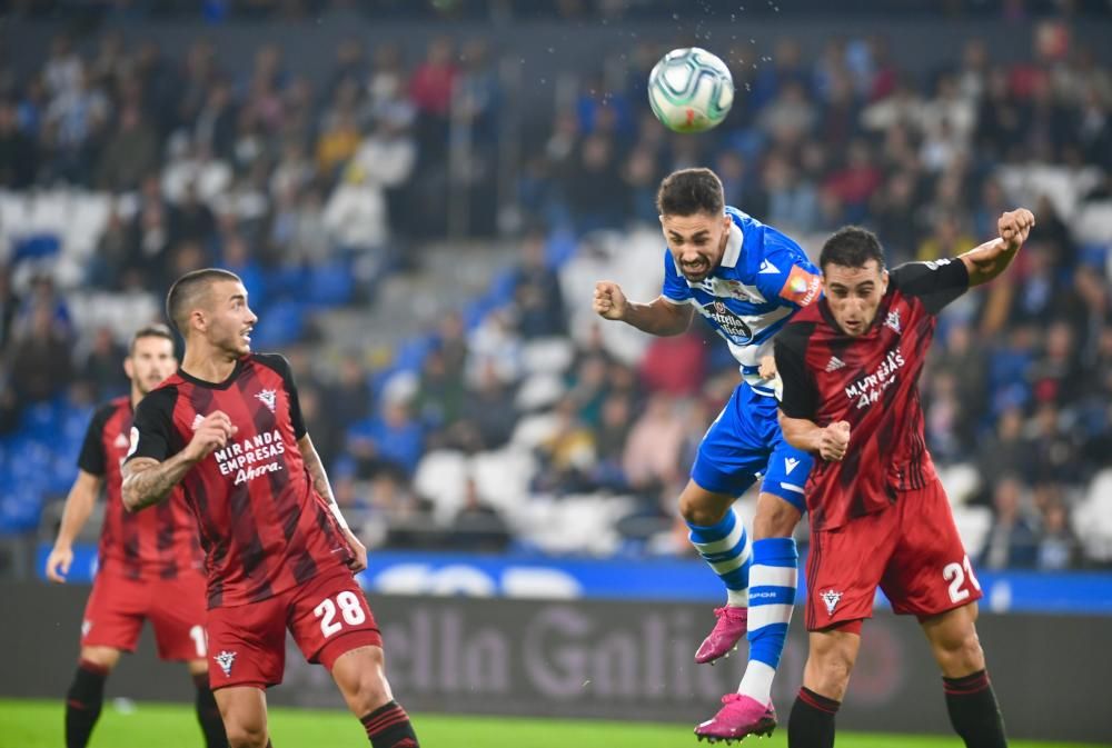 El Dépor no pasa del empate ante el Mirandés