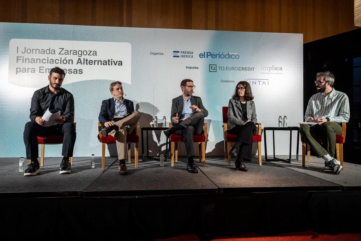 Segunda mesa de la jornada 'Zaragoza Financiación Alternativa para Empresas' de EL PERIÓDICO DE ARAGÓN