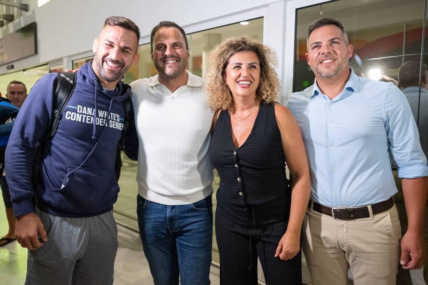 Regreso de Hecher Sosa a Lanzarote tras lograr un contrato para pelear en la UFC