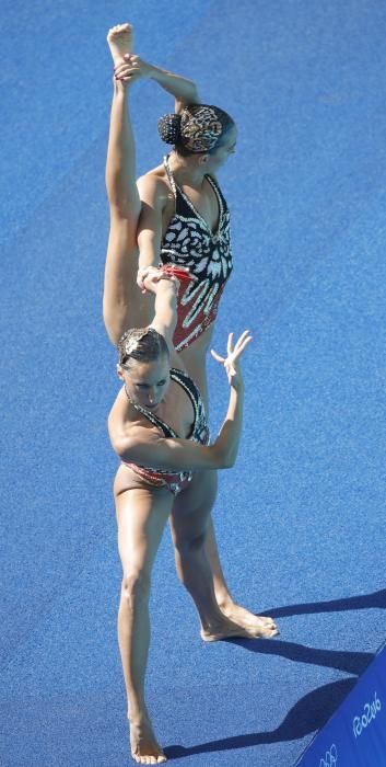 El ejercicio de Gemma Mengual y Ona Carbonell en su debut en Río.