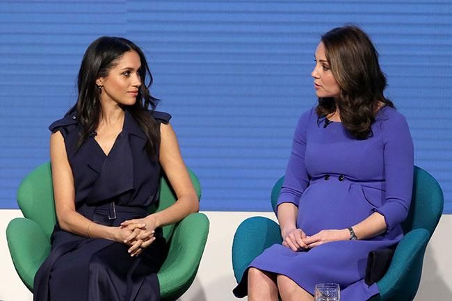 Meghan Markle y Kate Middleton en su primer acto público juntas