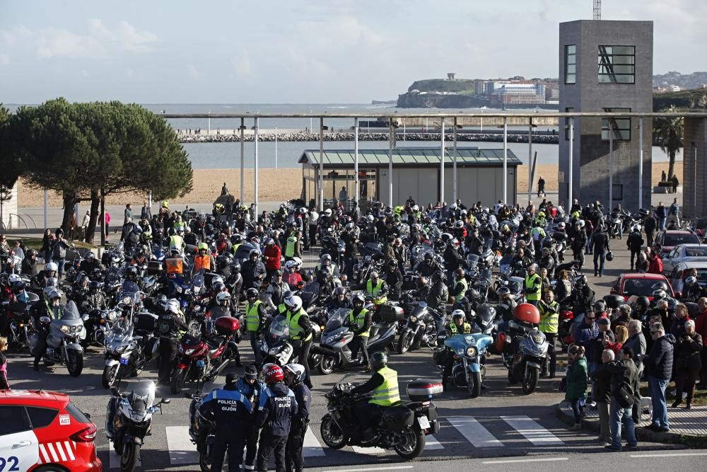 Despedida a José Julio Heres, "Chinorris", el motorista fallecido en la autopista "Y"