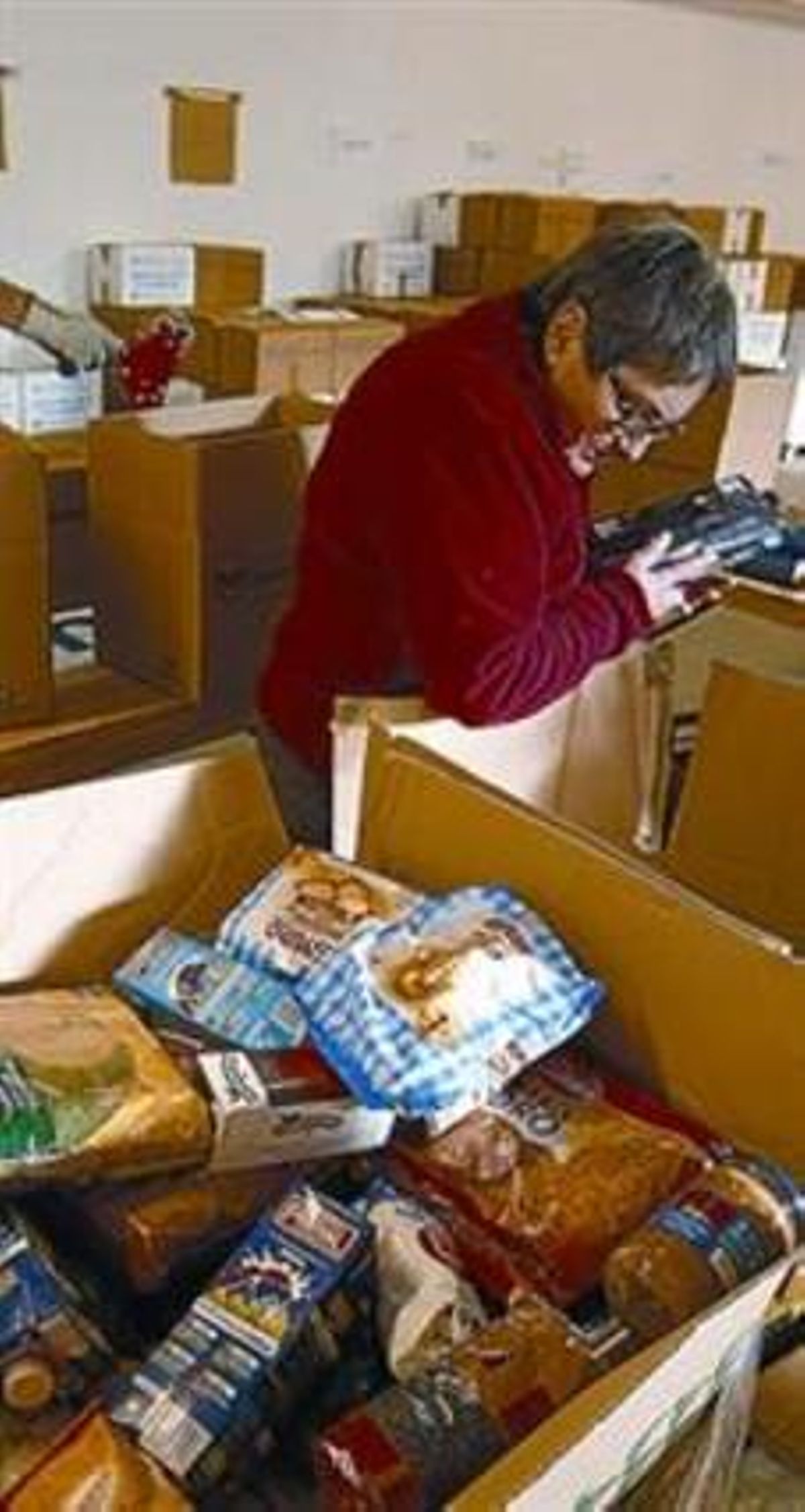 Magatzem del Banc d’Aliments. Magatzem del Banc d’Aliments.