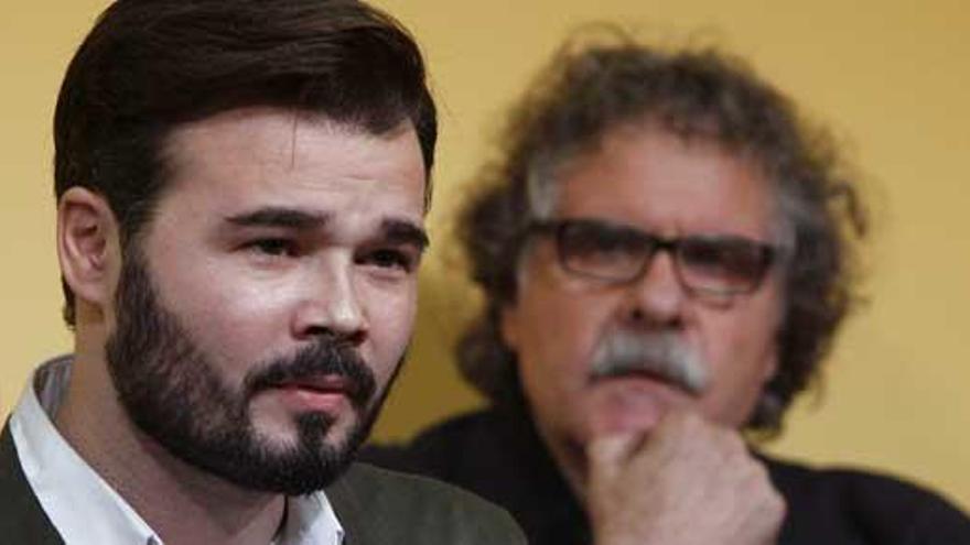 Gabriel Rufián, junto a Joan Tardà.