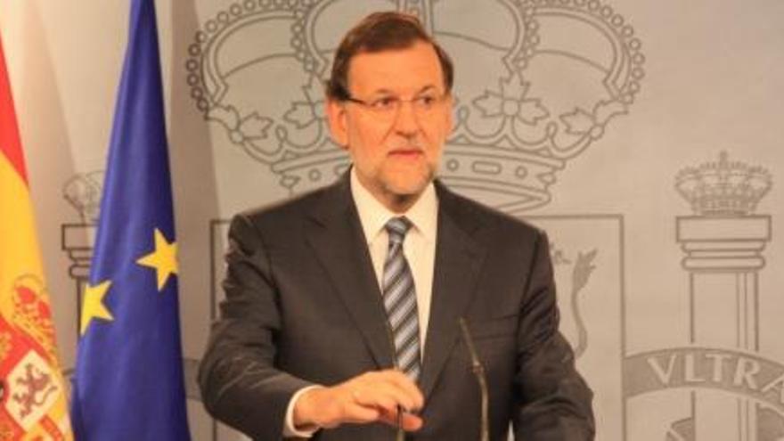 Rajoy, en una imatge d&#039;arxiu, a La Moncloa.