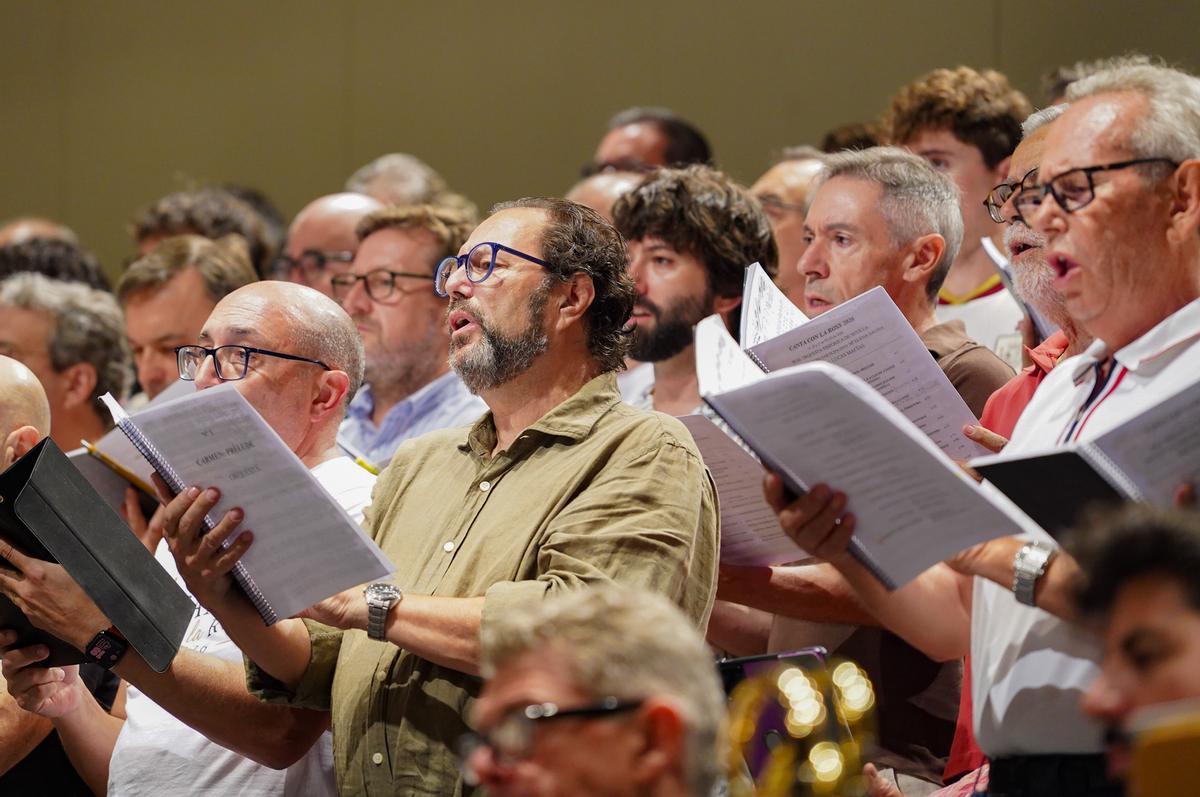 El ensayo del concierto participativo de la ROSS en imágenes
