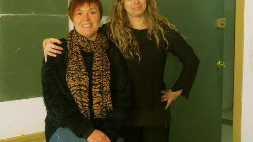 María José Soto y Luz Beloso, profesoras del IES As Barxas.