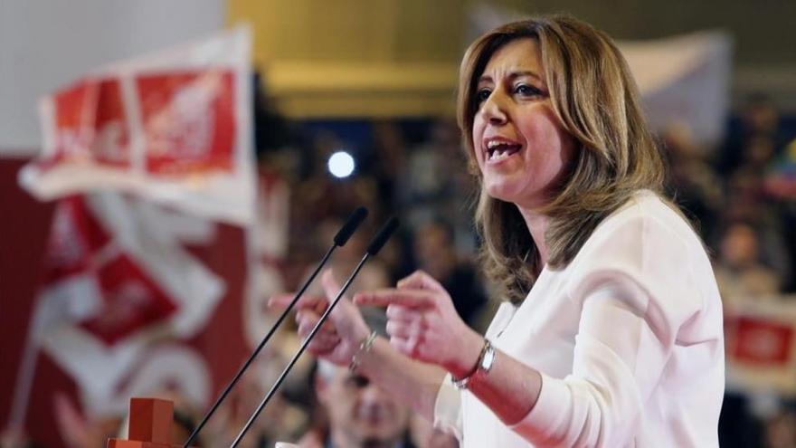 Susana Díaz asegura en Cataluña que no entrará en la &quot;subasta de sentimientos&quot;