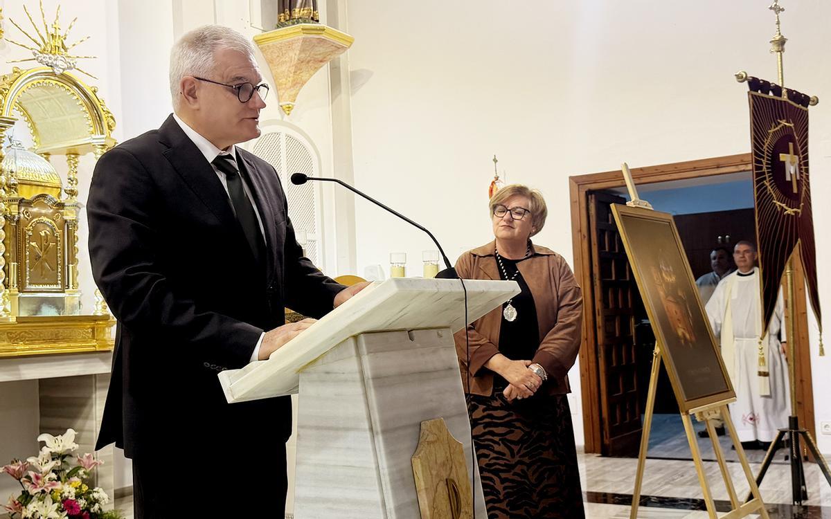 Pepe Serrat pronunciando el pregon de la Semana Santa de Altea 2026