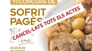 Suspenden el concurso de 'sofrit pagès' de Santa Agnès
