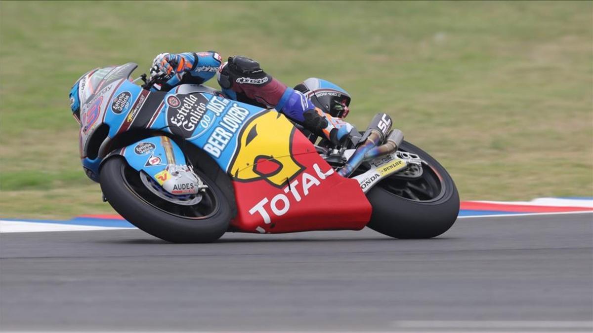 Álex Márquez marcó el mejor tiempo antes de que apareciera la lluvia