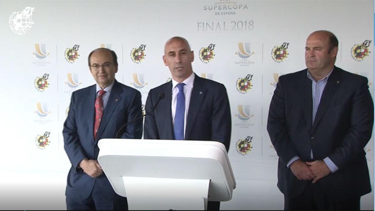 Rubiales: Hay muchas posibilidades de que la Supercopa sea a partido único