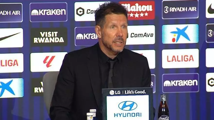 Simeone: "No pudimos atacar como nos hubiese gustado"