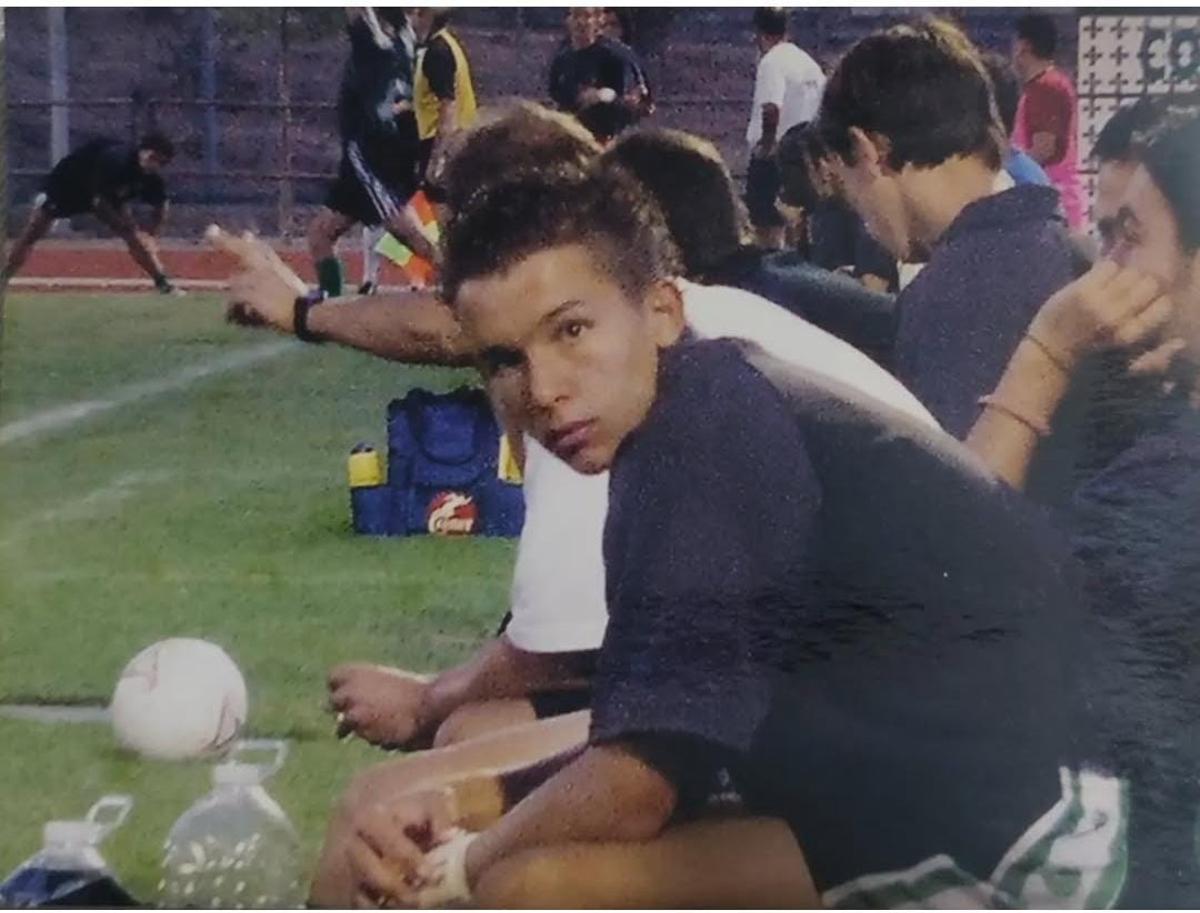 Con 15 años, antes de debutar en un Jerez-Badajoz.