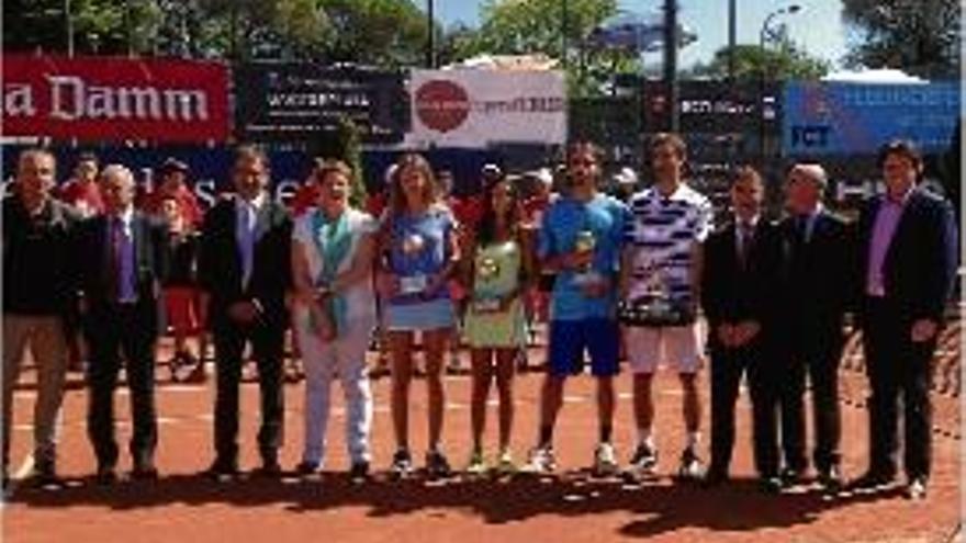 El lliurament de premis, ahir a les instal·lacions del Club Tennis Girona.