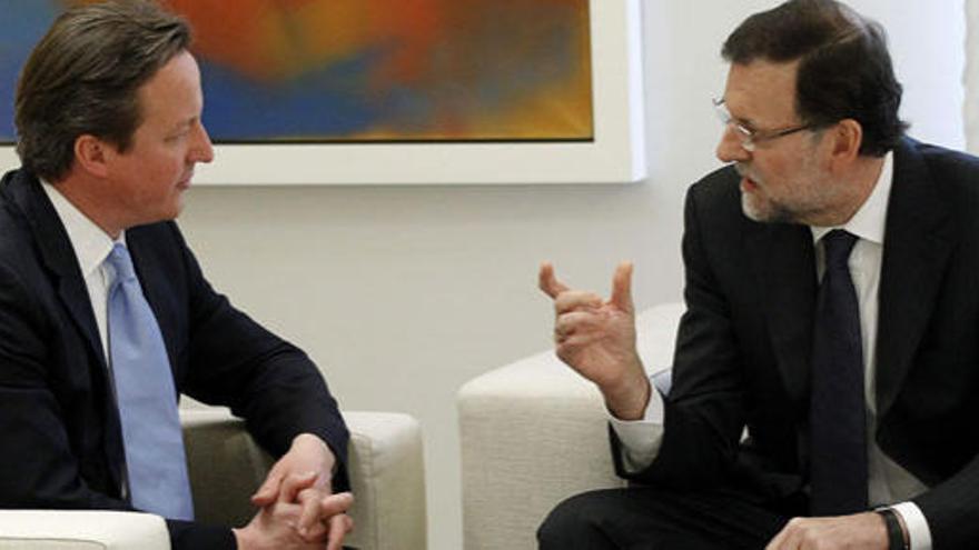 Cameron y Rajoy, en Moncloa.