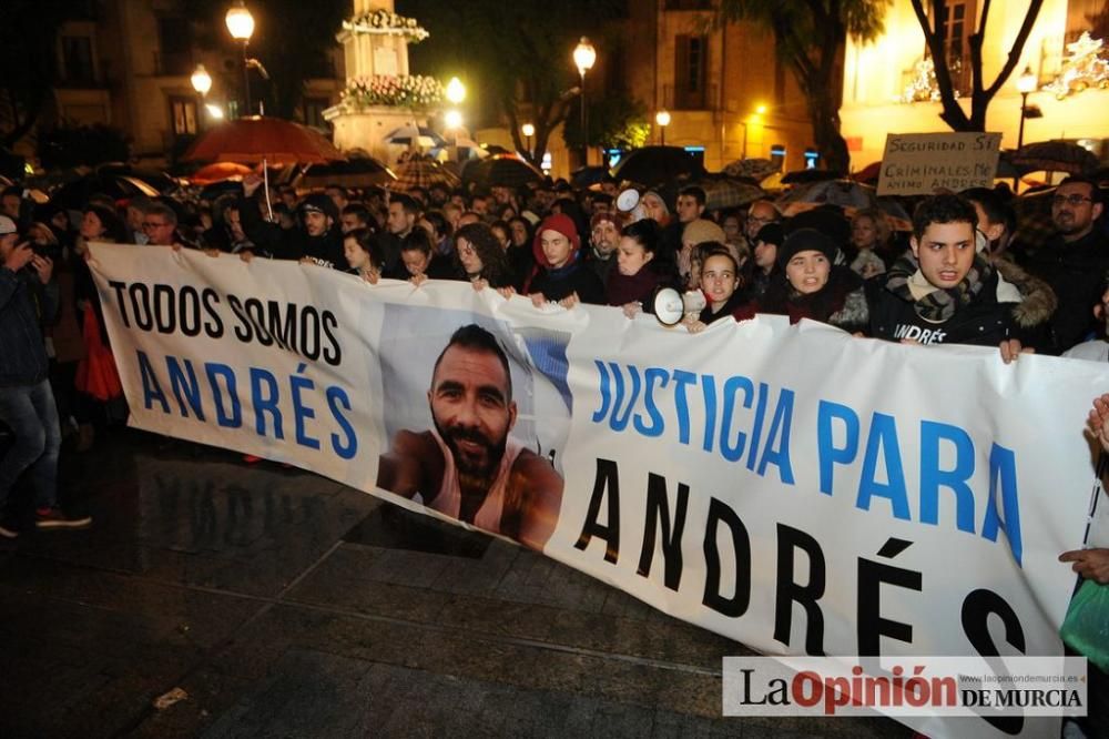 Protesta por la agresión a Andrés Martínez