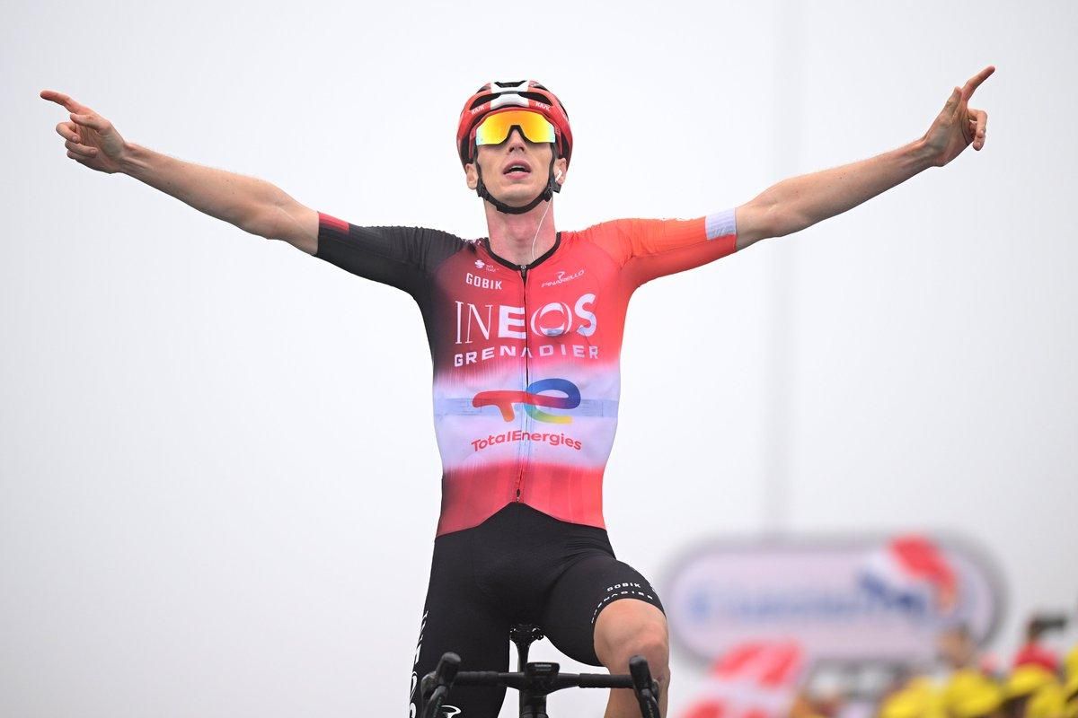 Thymen Arensman, vencedor en Superbagnères.