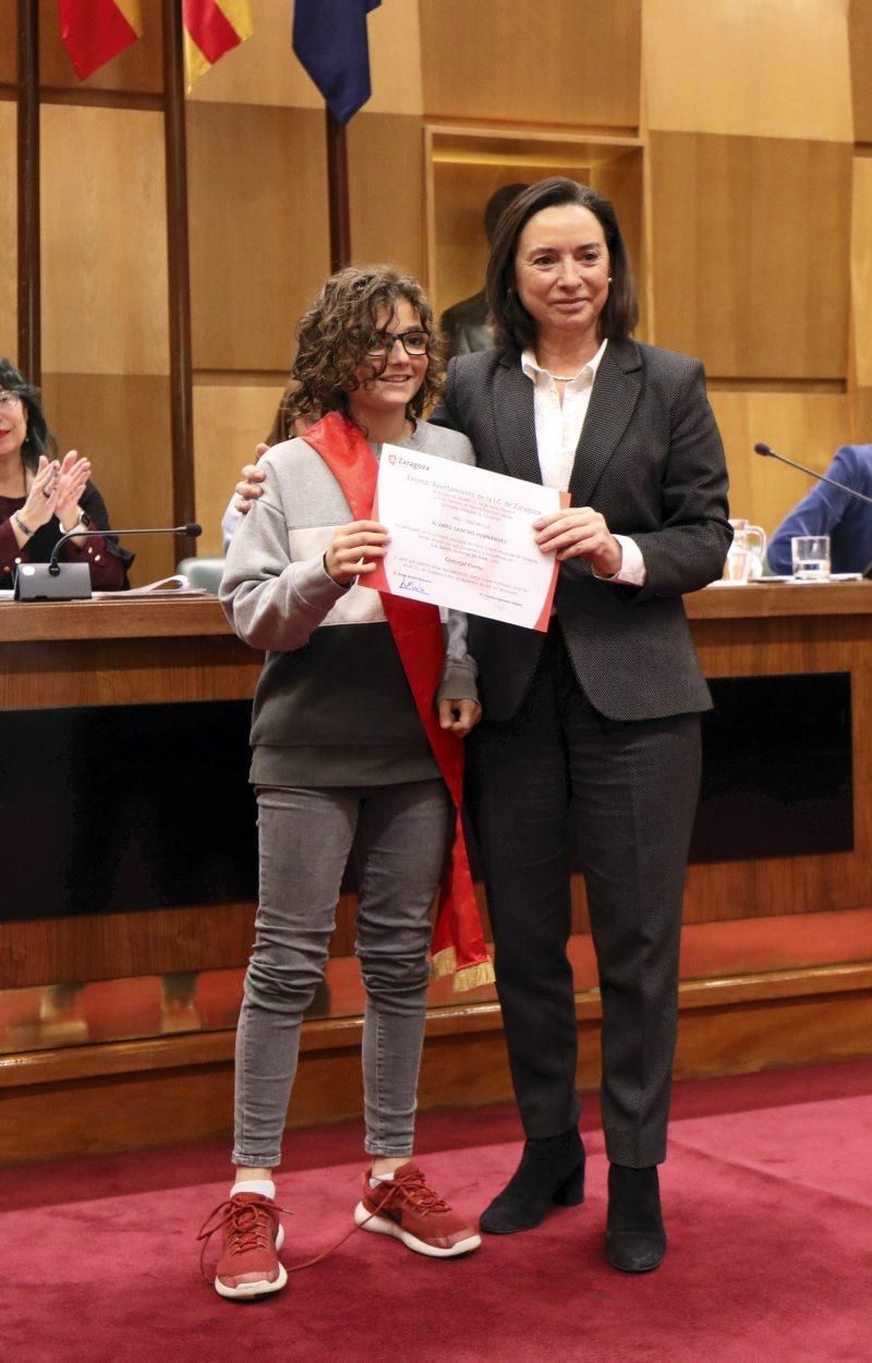 Pleno infantil del Ayuntamiento de Zaragoza