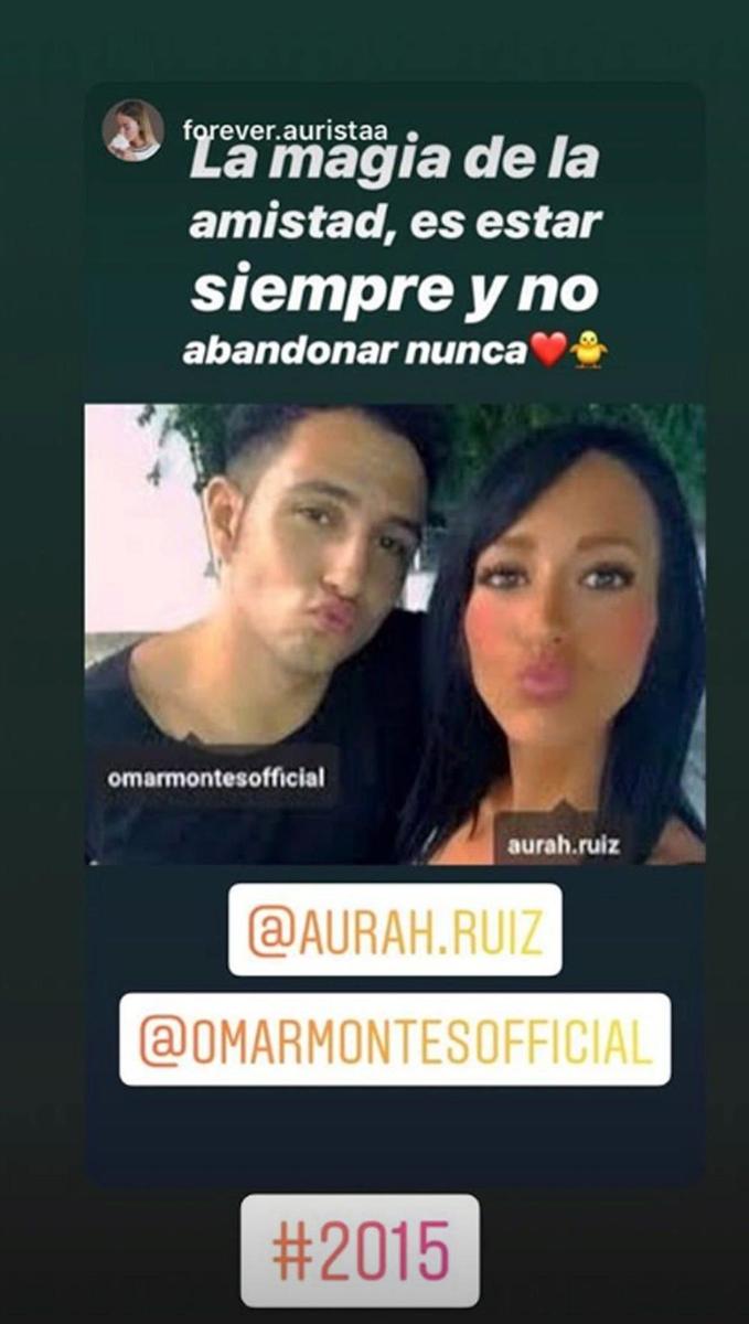 Omar Montes y Aurah Ruiz en 2015