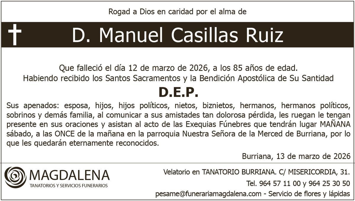 D. Manuel Casillas Ruiz