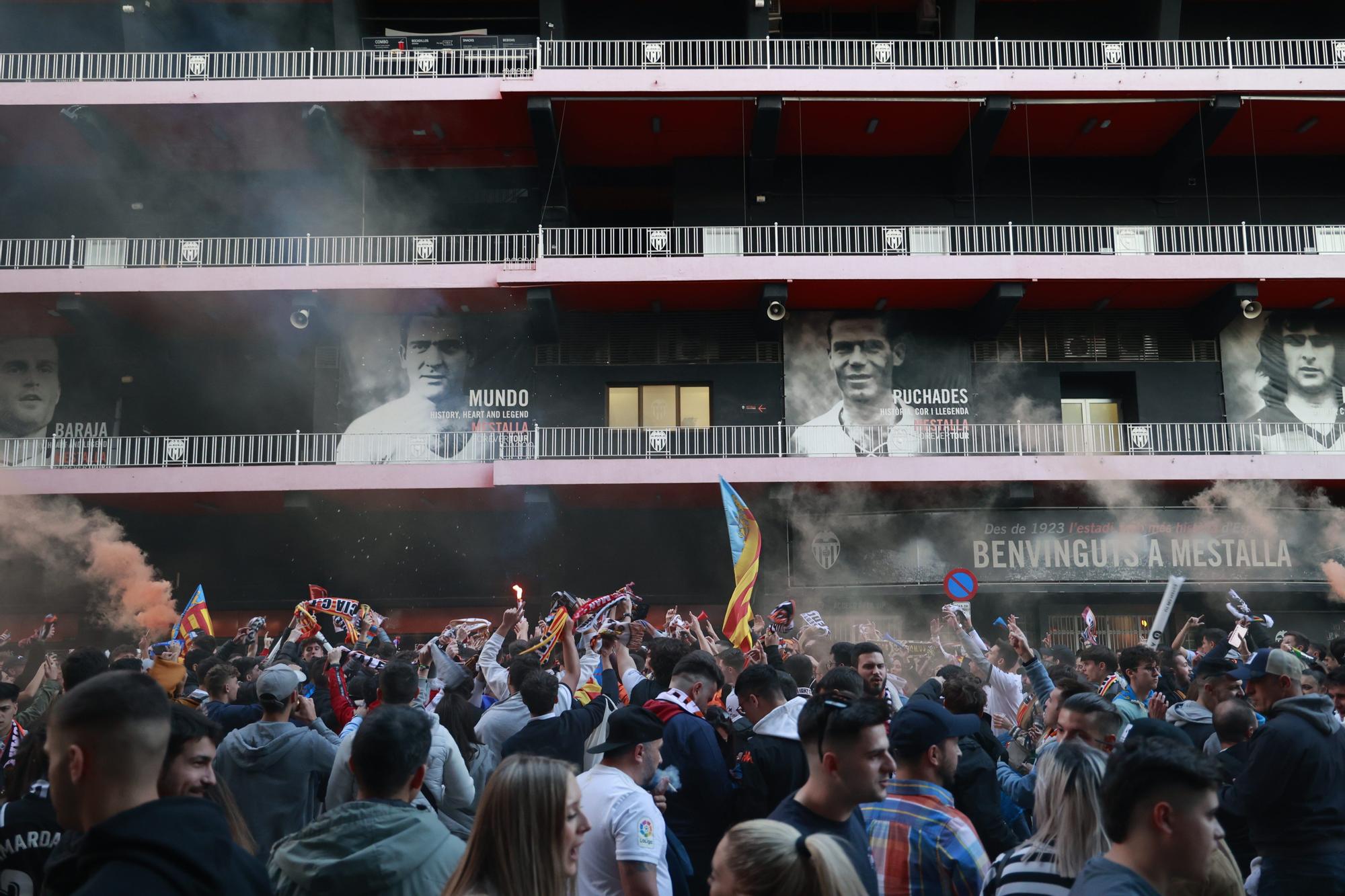 Recibimientos memorables al Valencia CF,  en la Avenida de Suecia