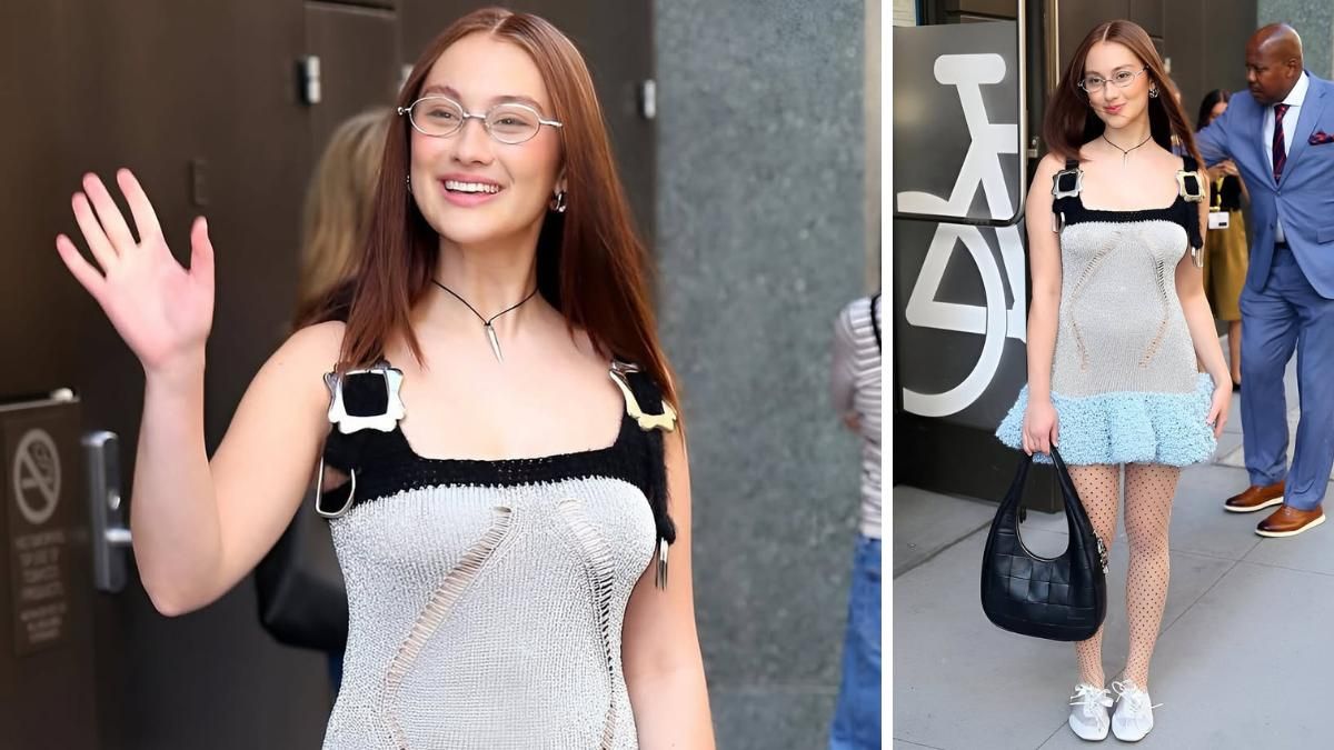 Lola Tung andando por NY