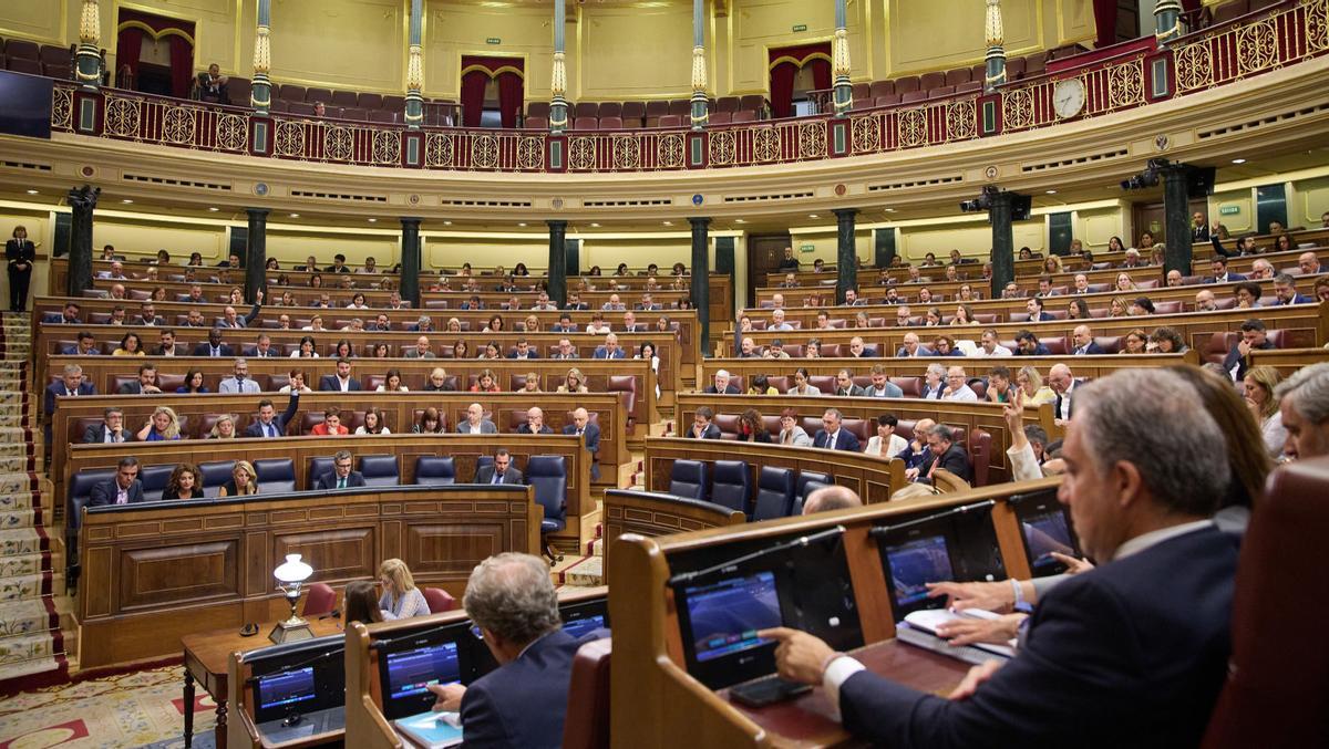 Vista general del Congreso, durante un pleno.