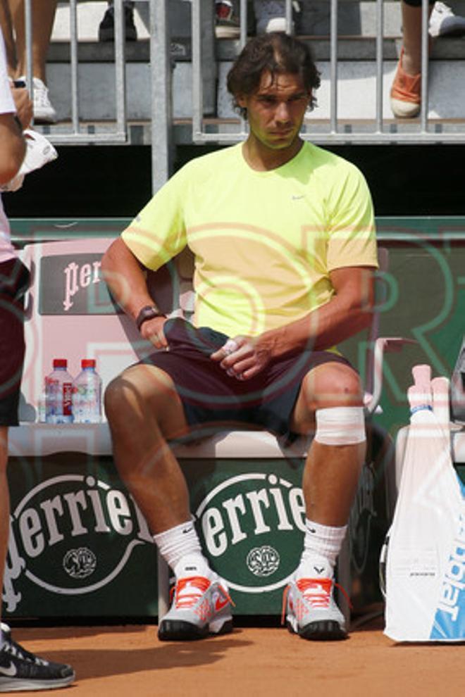 ENTRENAMIENTO NADAL Y FERRER PREVIO A LA FINAL DE ROLAND GARROS