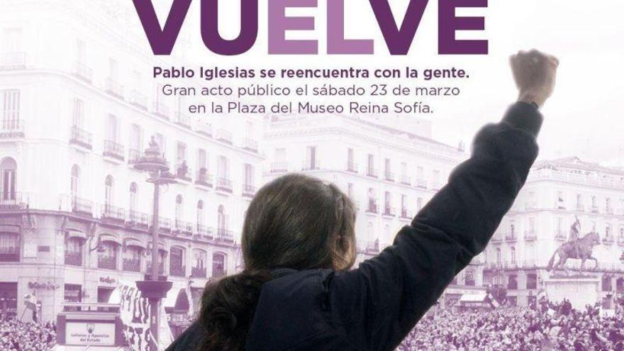 Pablo Iglesias regresa a la actividad pública entre el bochorno