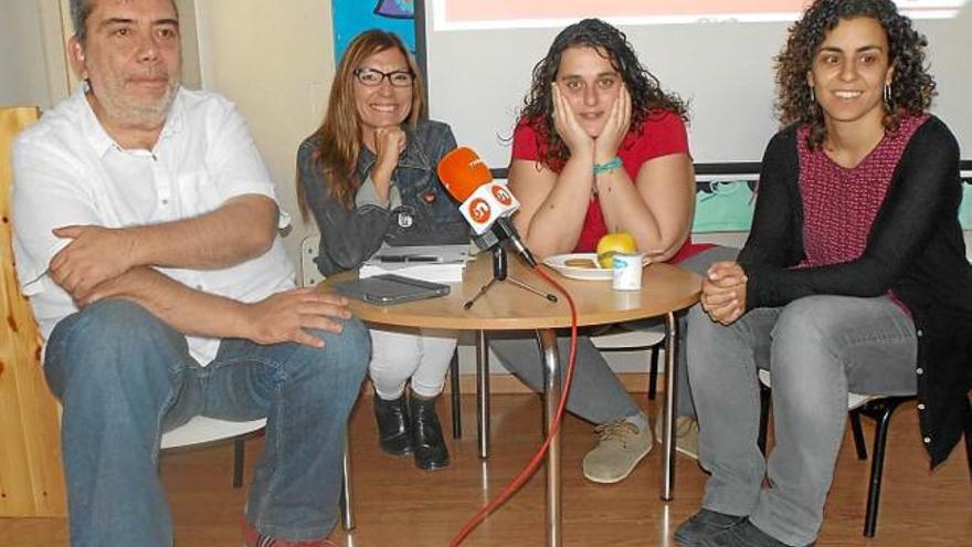 Miquel Riera, Pilar Millán, Meritxell Prat i Lídia Hinojo, al Casal-Ot