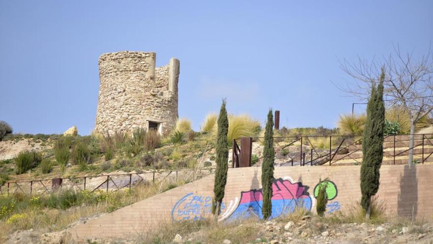 Pintadas en las instalaciones del parque arqueológico del Molinete.