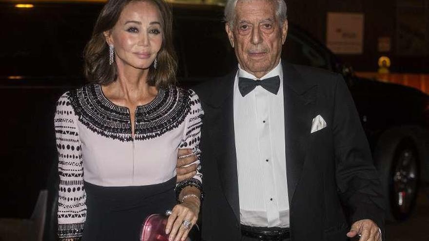 Isabel Preysler y Mario Vargas Llosa, en Nueva York.