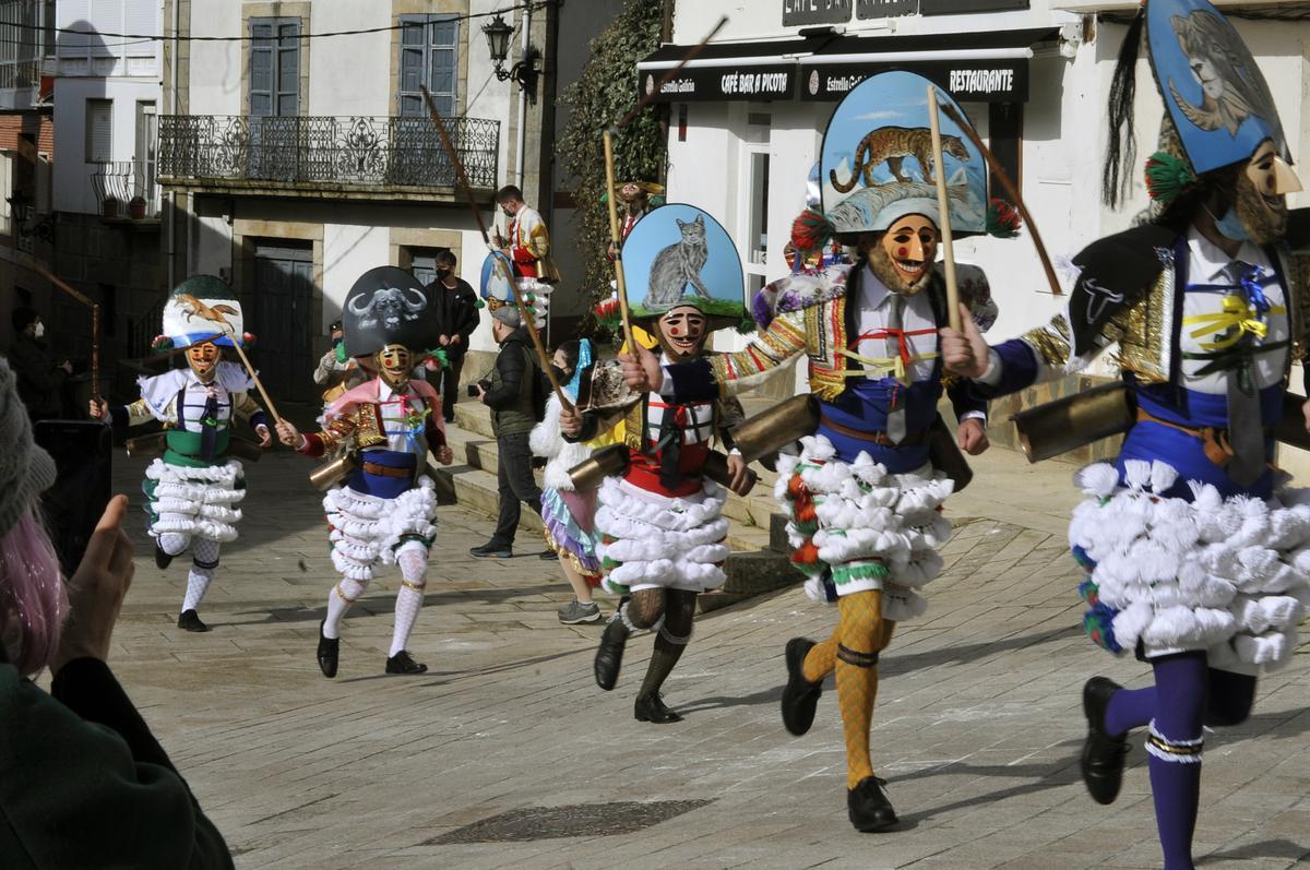 'Peliqueiros' en Laza.