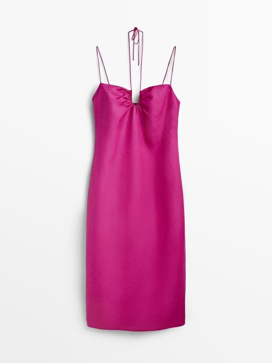 Slip dress en Massimo Dutti