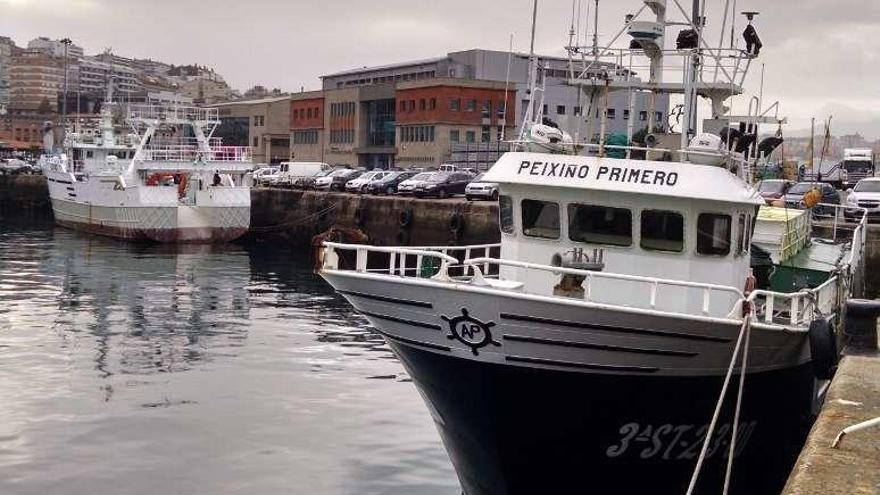 Buques amarrados estos días en el puerto de Vigo. // A.A.