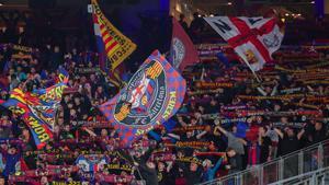 La Grada dAnimació volvió al Spotify Camp Nou en la Copa del Rey