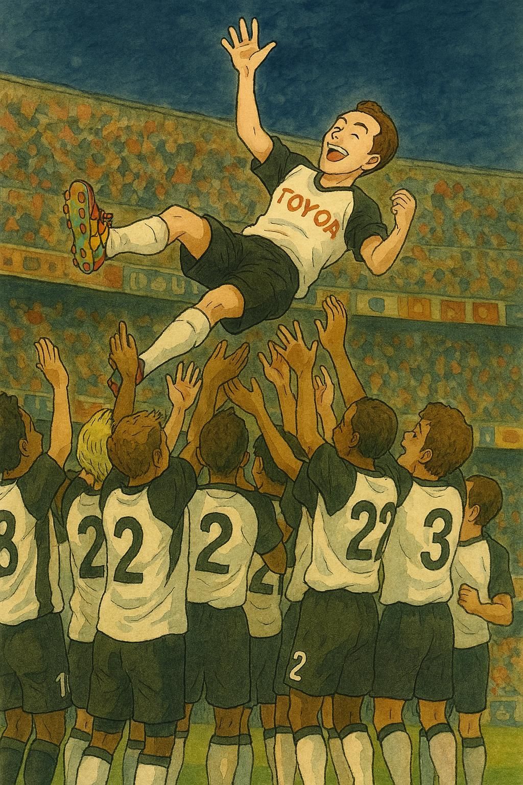 El Valencia del doblete, un equipo de dibujos animados