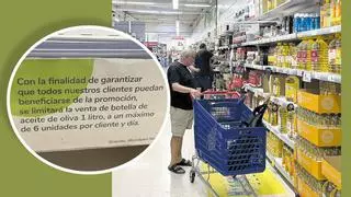 Supermercados de Castellón ya limitan la venta de aceite de oliva para asegurar el abastecimiento