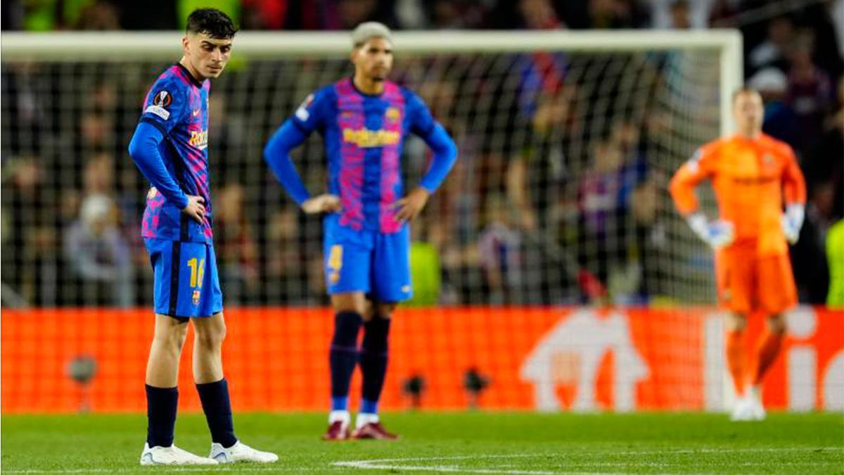 El 1x1 del Barça, al descanso ante el Eintracht