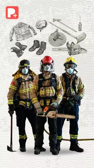 Así va equipado un bombero forestal para hacer frente a la ola de incendios
