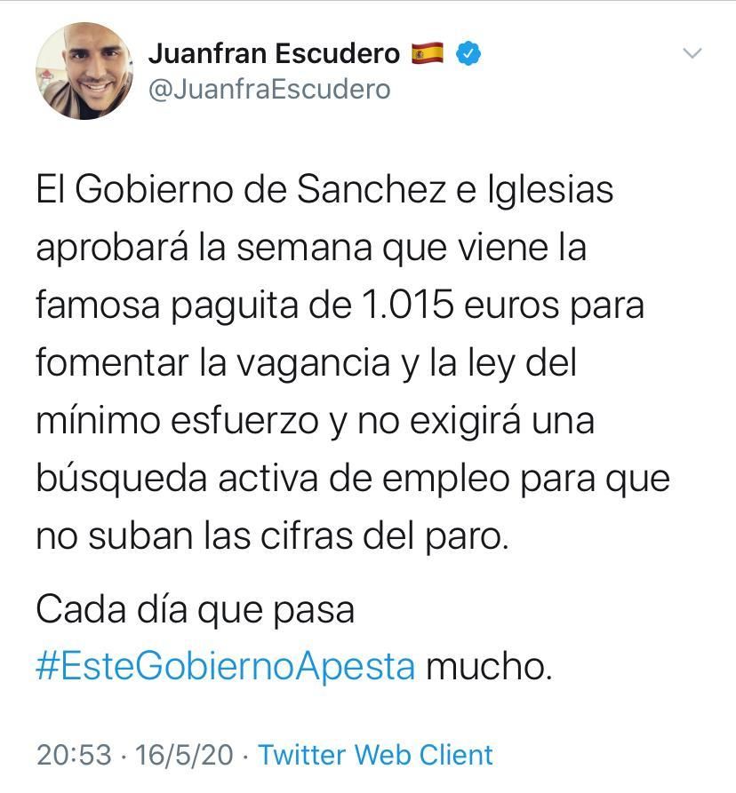 El exconcejal de Cs Juan Francisco Escudero se autodeclara fascista