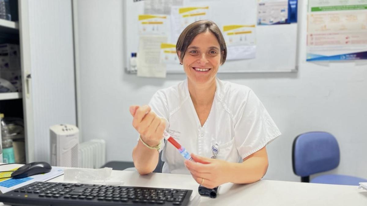 Sonia Andreo Núñez, en su centro de trabajo del hospital de Manacor.