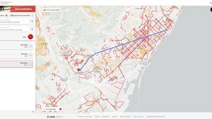 Visor de rutas ciclistas del AMB.