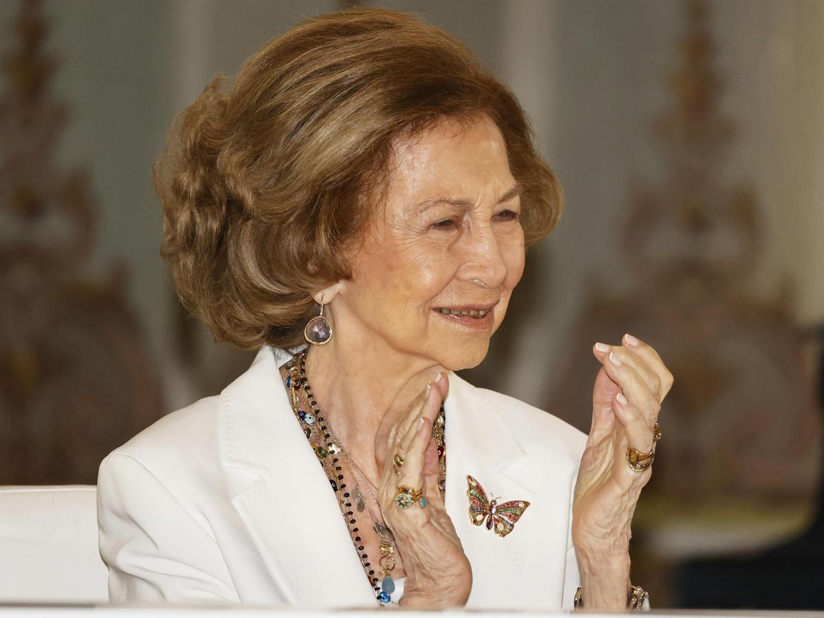 La Reina Sofía durante la entrega los Premios Sociales Fundación MAPFRE 2023, a 10 de octubre de 2023, en Madrid (España).    FAMOSOS;PREMIOS;FUNDACIÓN MAPFRE;REALEZA    Antonio Gutiérrez / Europa Press    10/10/2023