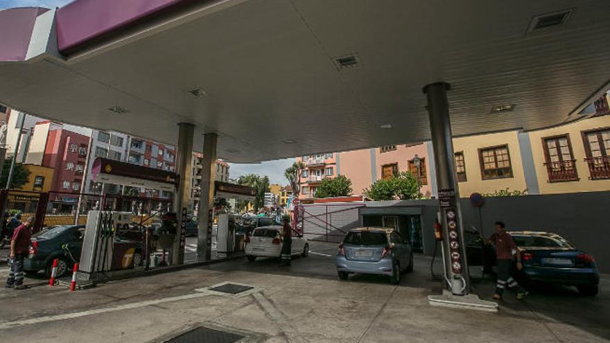 Una estación de servicio ubicada en La Laguna.