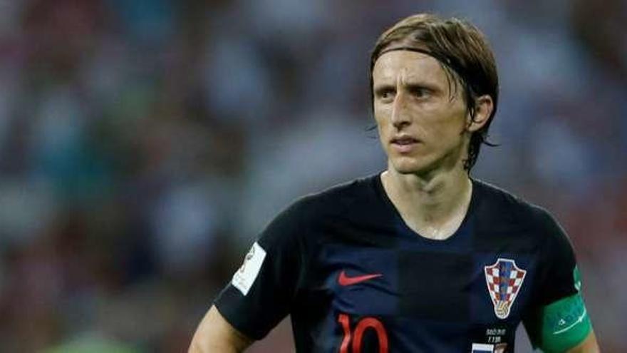 Luka Modric, durante el Mundial de Rusia, en el que lideró a Croacia hasta la final.