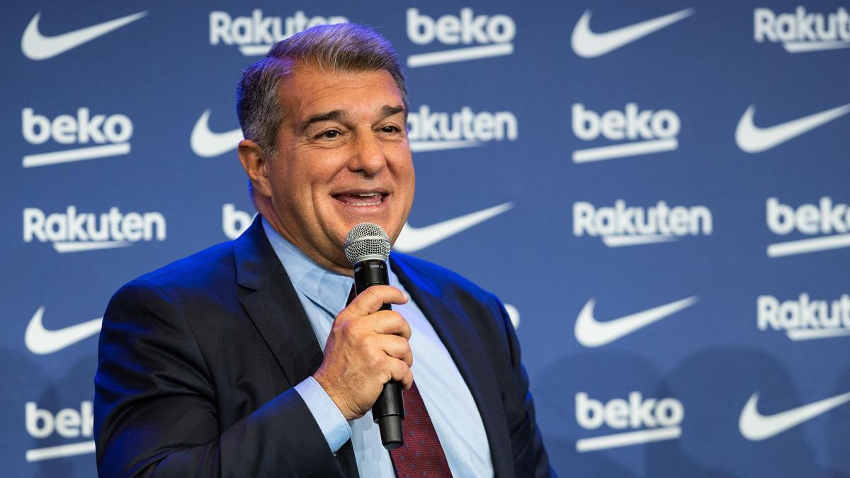 El presidente del FC Barcelona, Joan Laporta.